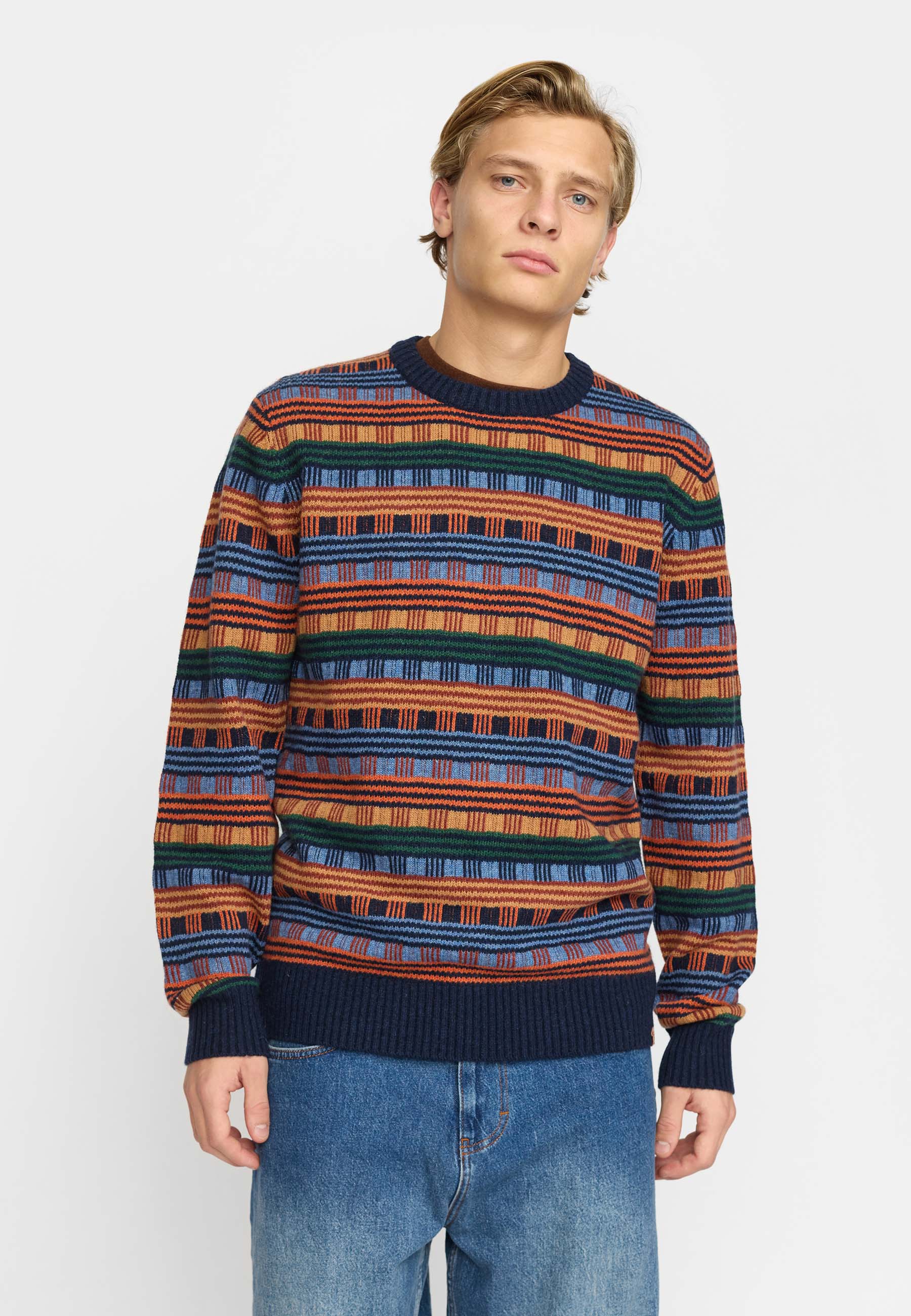 Revolution Knit Sweater Knitwear Navy