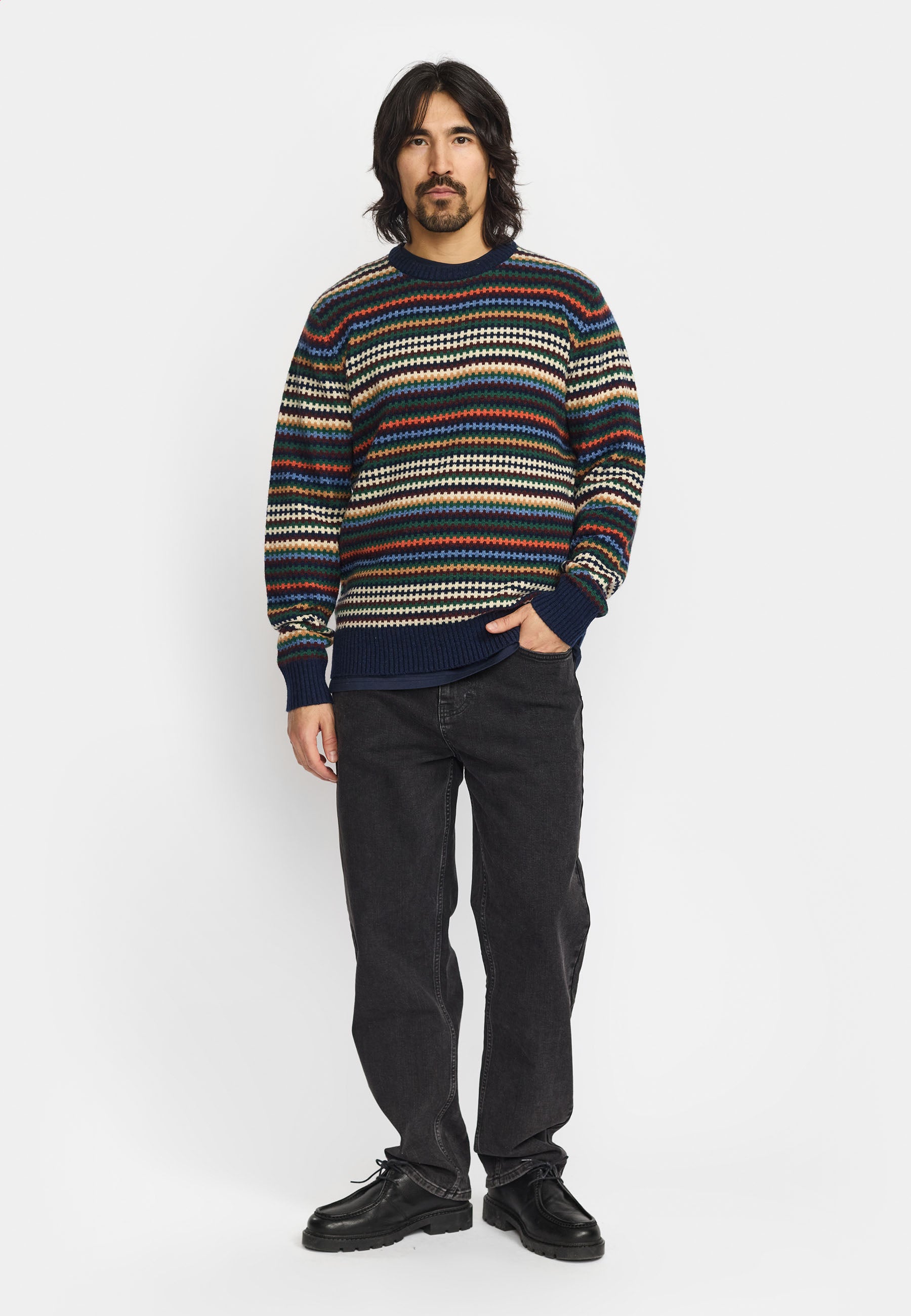 Revolution Knit Sweater Knitwear Navy