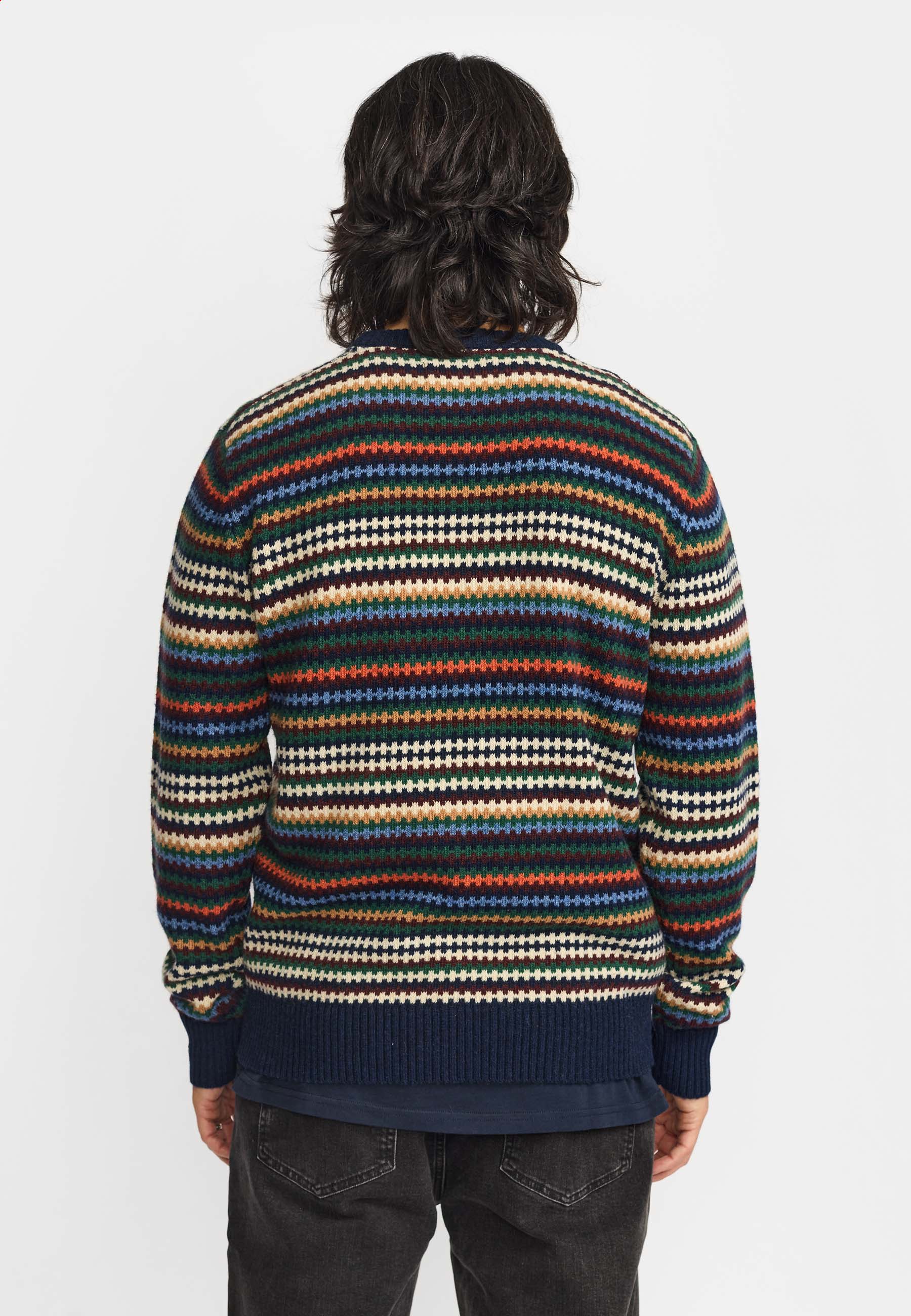 Revolution Knit Sweater Knitwear Navy