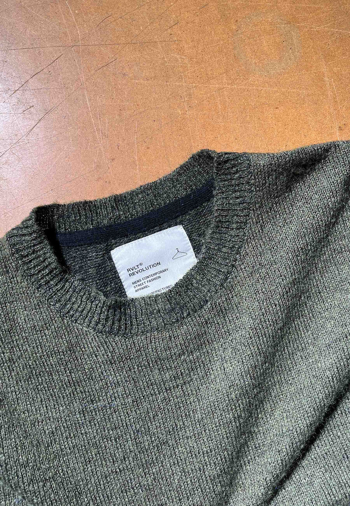 Revolution Knit Sweater Knitwear Army