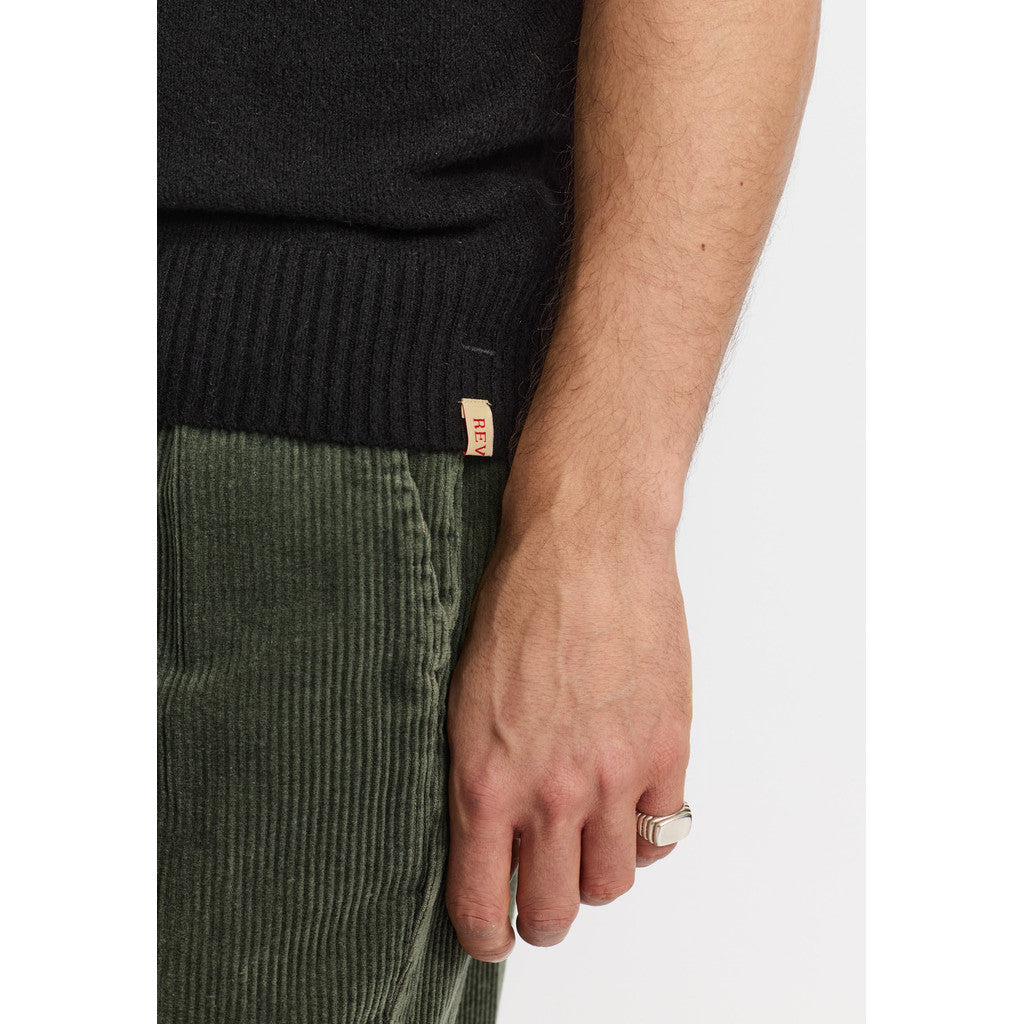 Revolution Knit Vest Knitwear Black