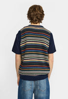 Revolution Knit Vest Knitwear Navy
