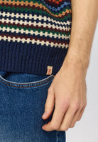 Revolution Knit Vest Knitwear Navy
