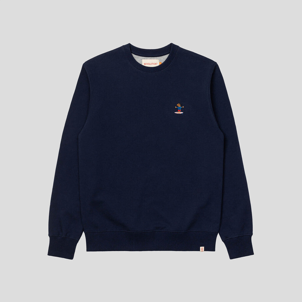 Revolution Light Crewneck Sweatshirts Navy-melange