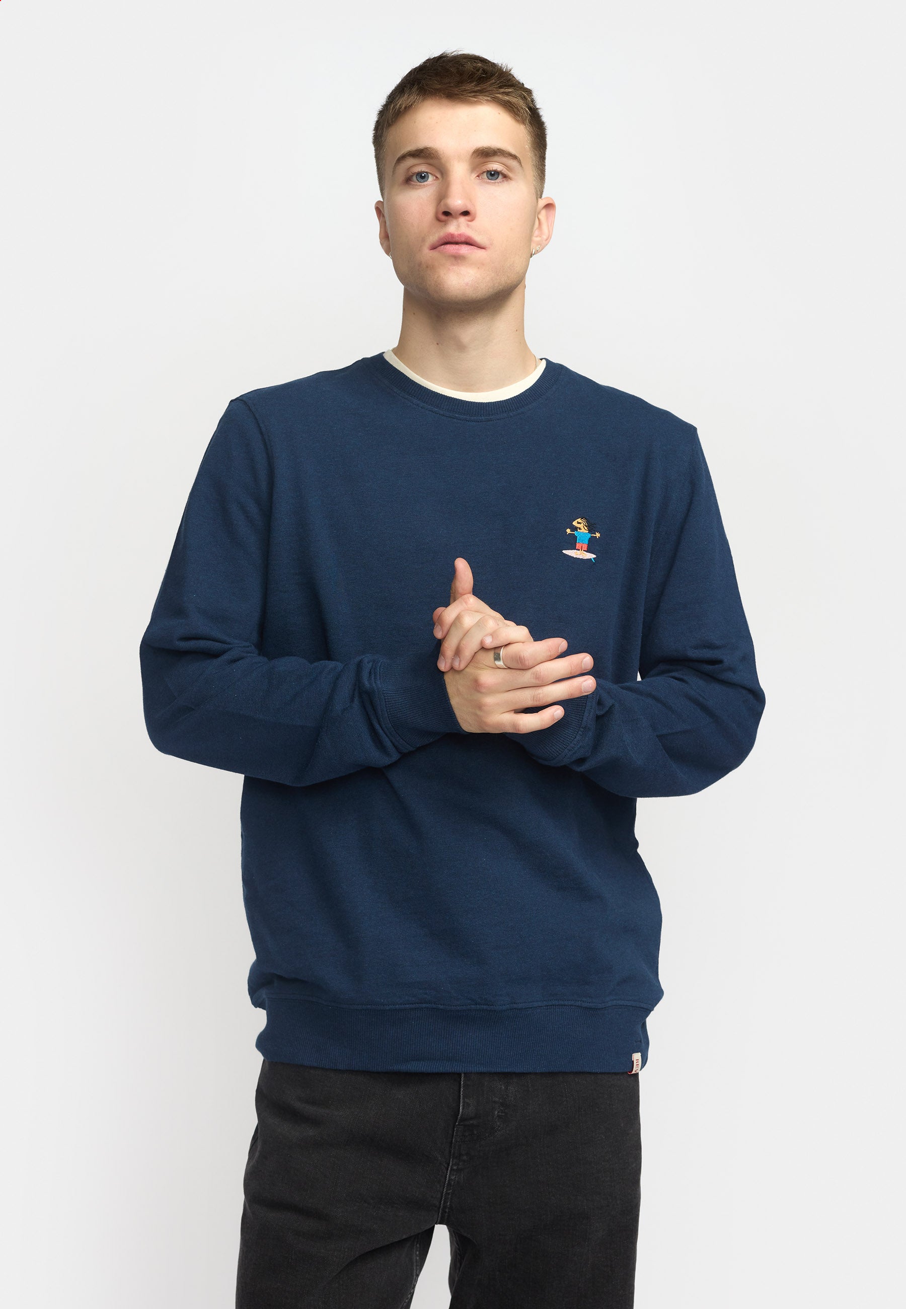 Revolution Light Crewneck Sweatshirts Navy-melange