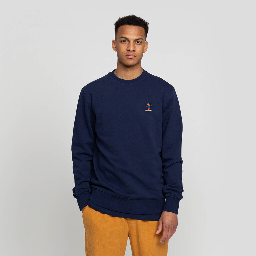 Revolution Light Crewneck Sweatshirts Navy-melange