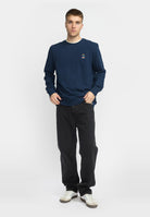 Revolution Light Crewneck Sweatshirts Navy-melange