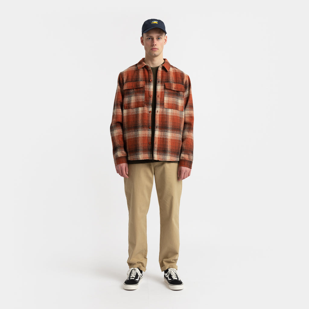 Revolution Lined Overshirt Overshirts Orange