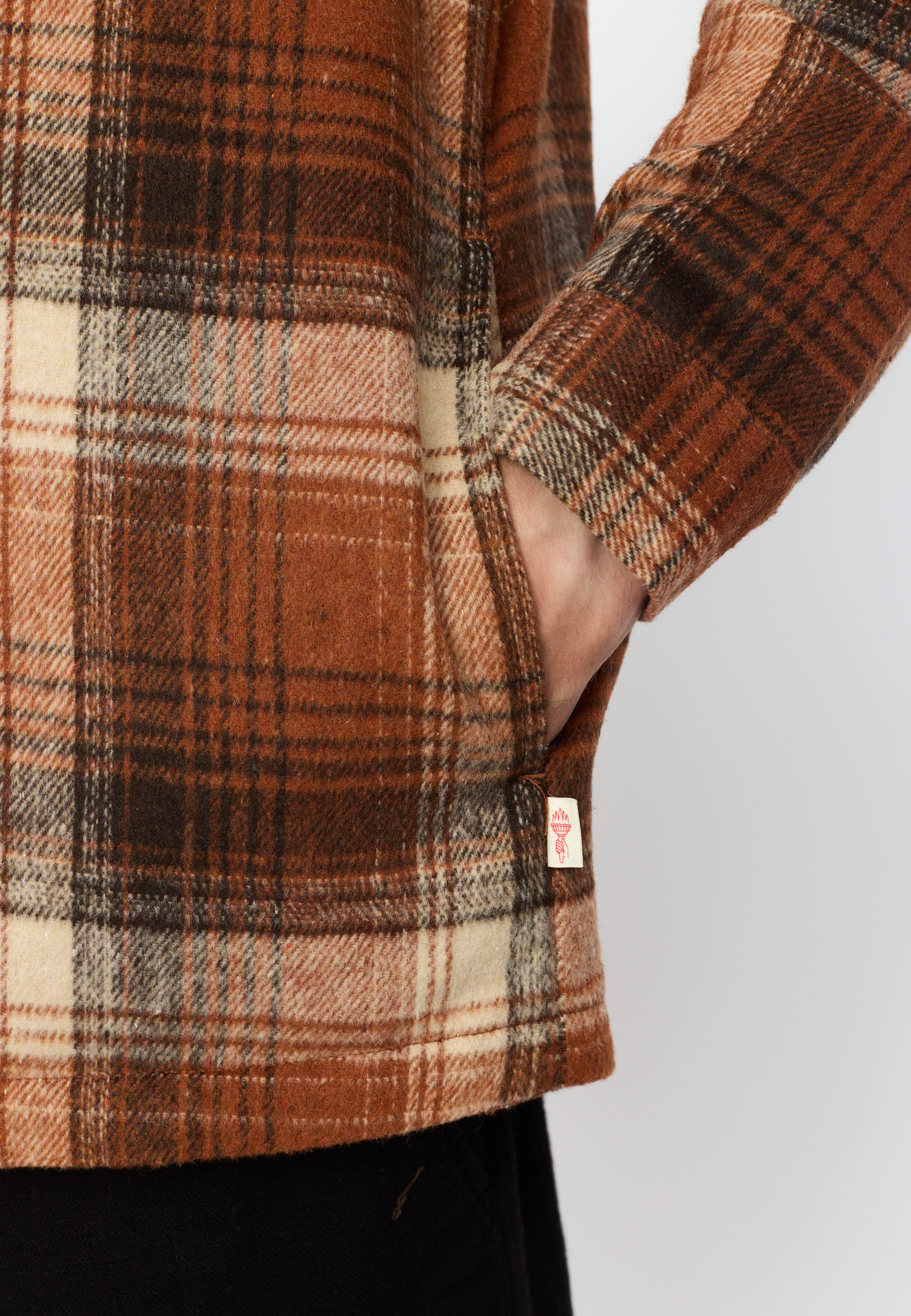 Revolution Lined Overshirt Overshirts Orange