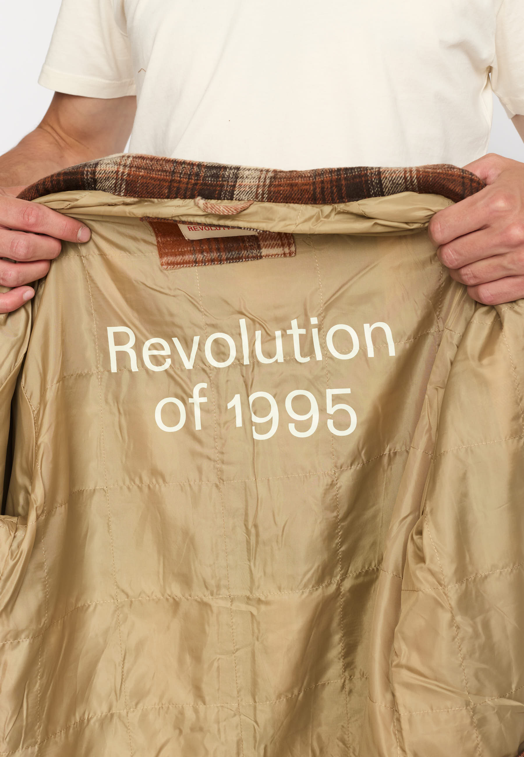 Revolution Lined Overshirt Overshirts Orange