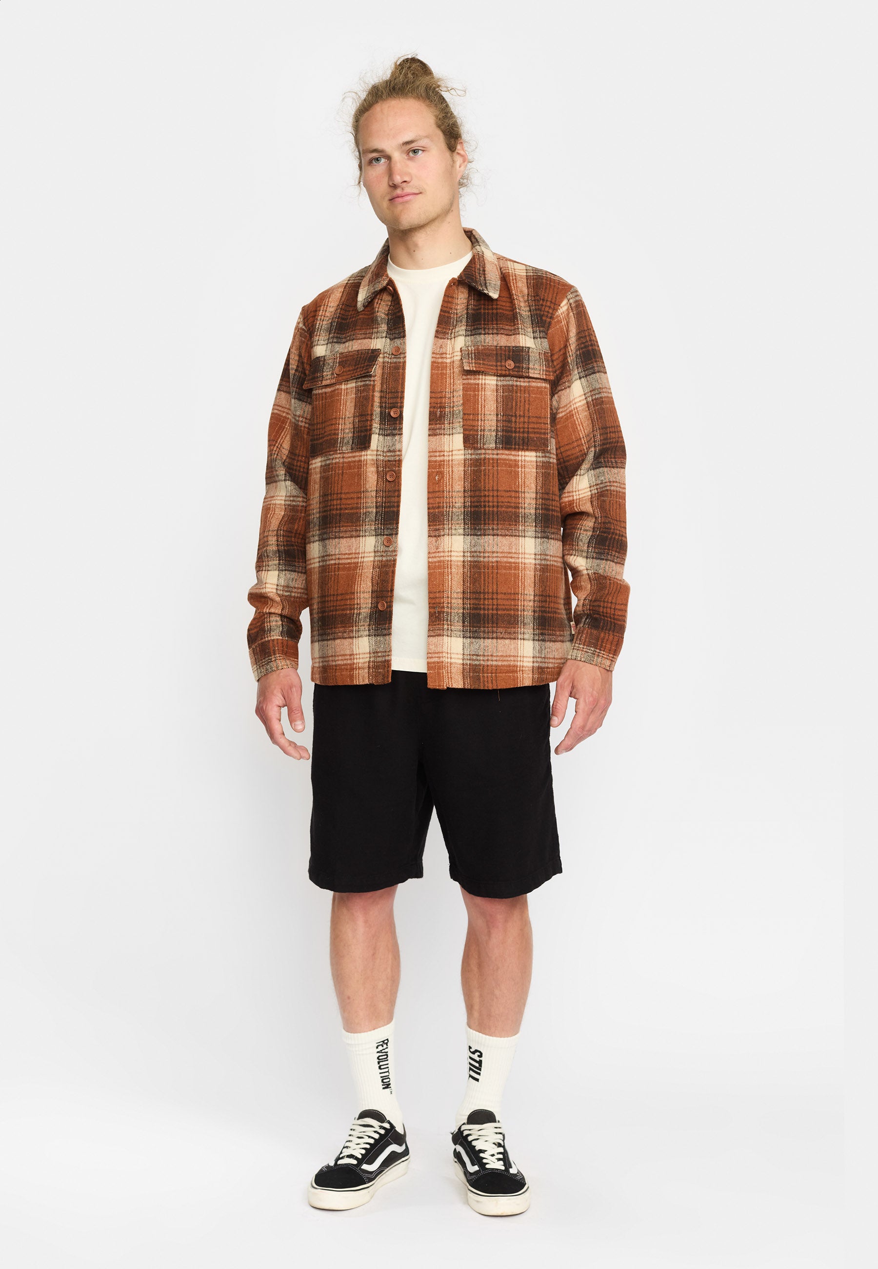 Revolution Lined Overshirt Overshirts Orange