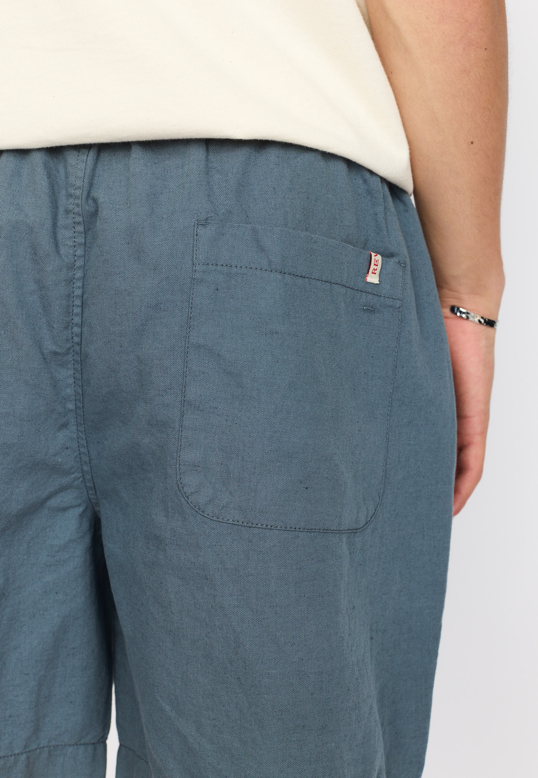 Revolution Linen Shorts Shorts Dustblue