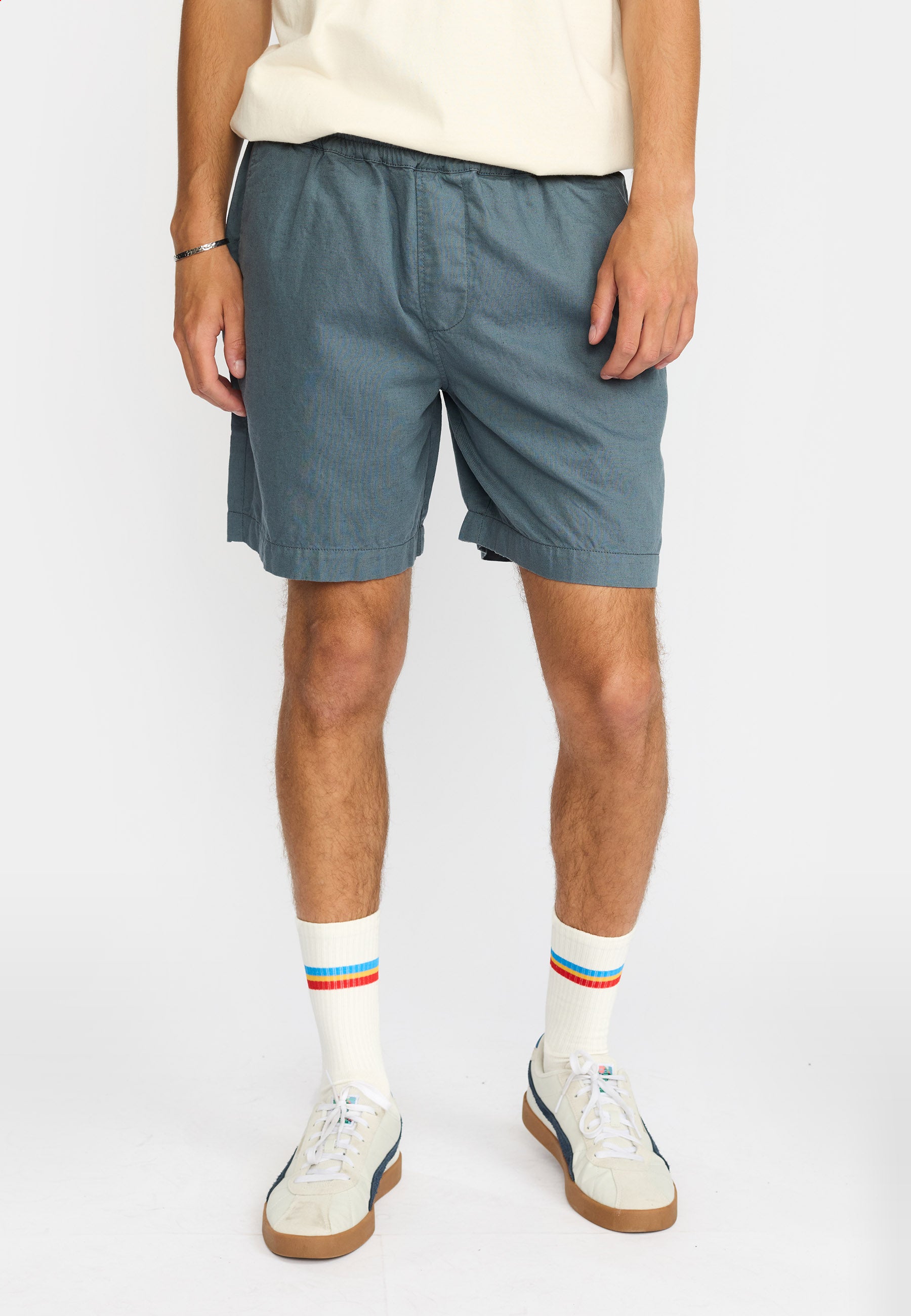 Revolution Linen Shorts Shorts Dustblue