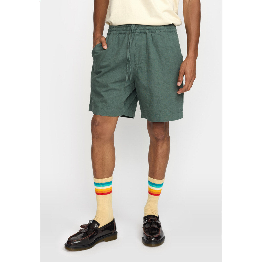 Revolution Linen Shorts Shorts Dustgreen