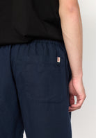 Revolution Linen Shorts Shorts Navy
