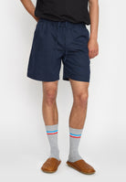 Revolution Linen Shorts Shorts Navy