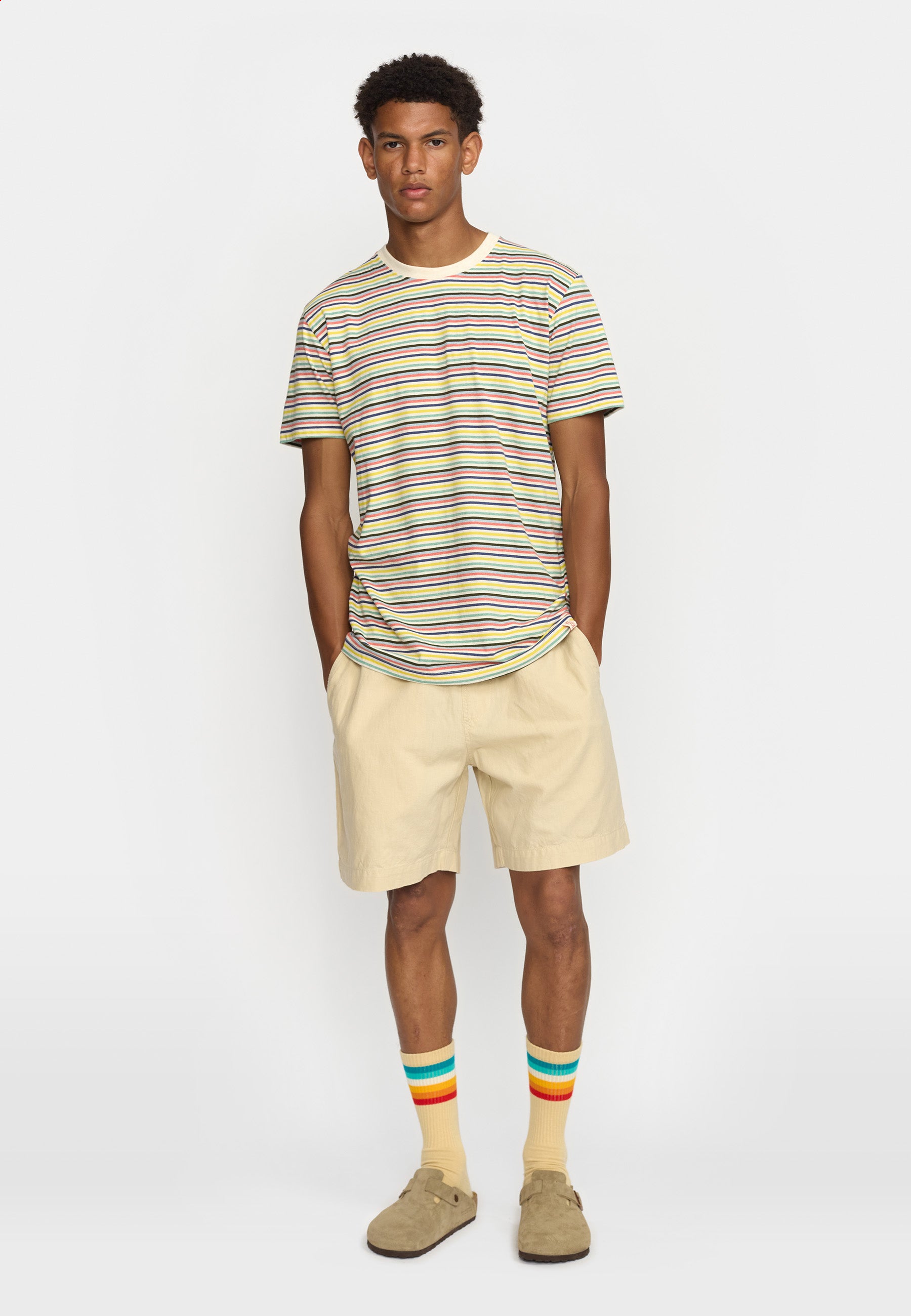 Linen Shorts / 4065 - Offwhite – Revolution.eu
