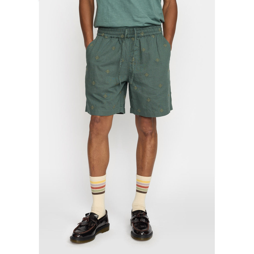 Revolution Linen Shorts Shorts Dustgreen