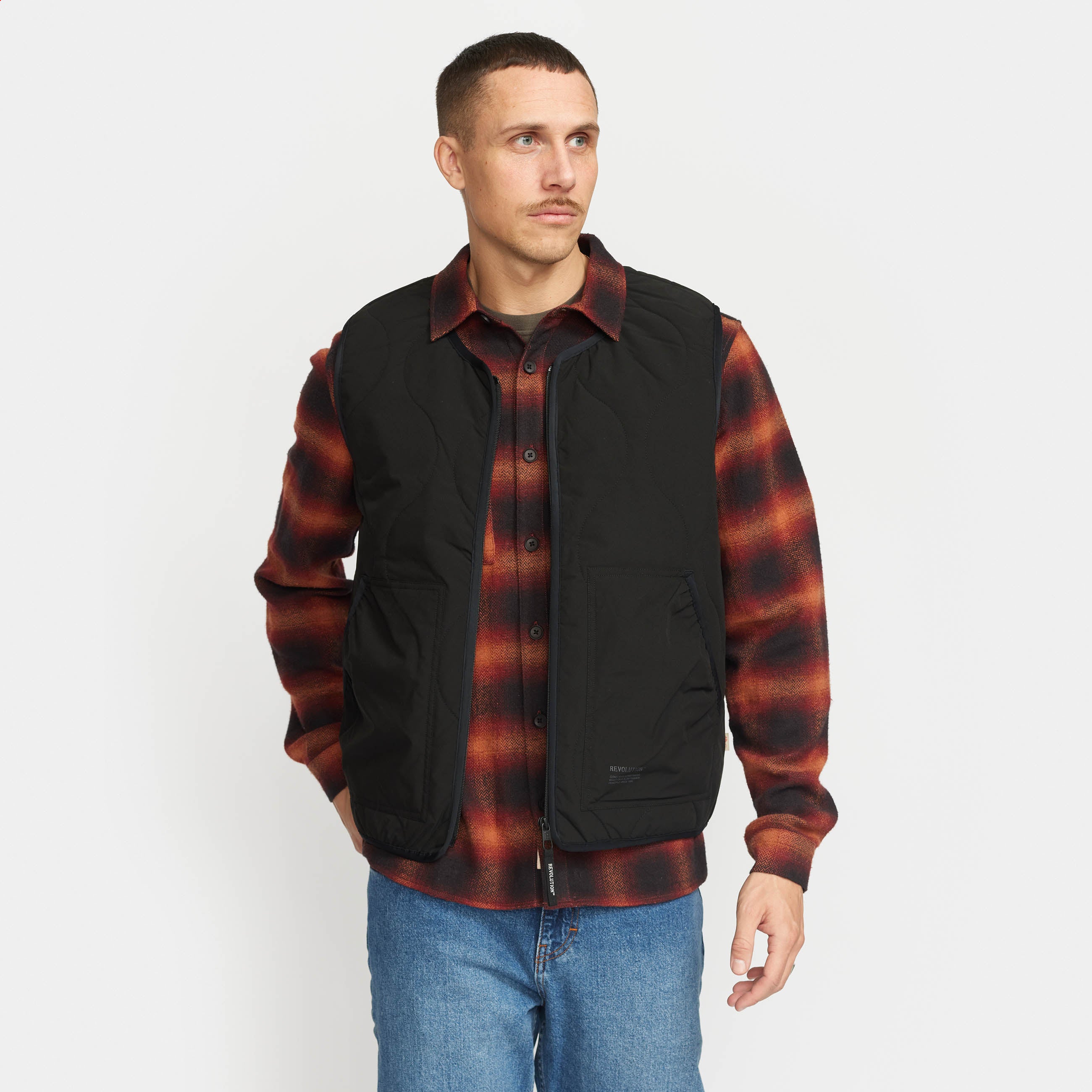 Revolution Liner Gillet Lightweight Outerwear Black