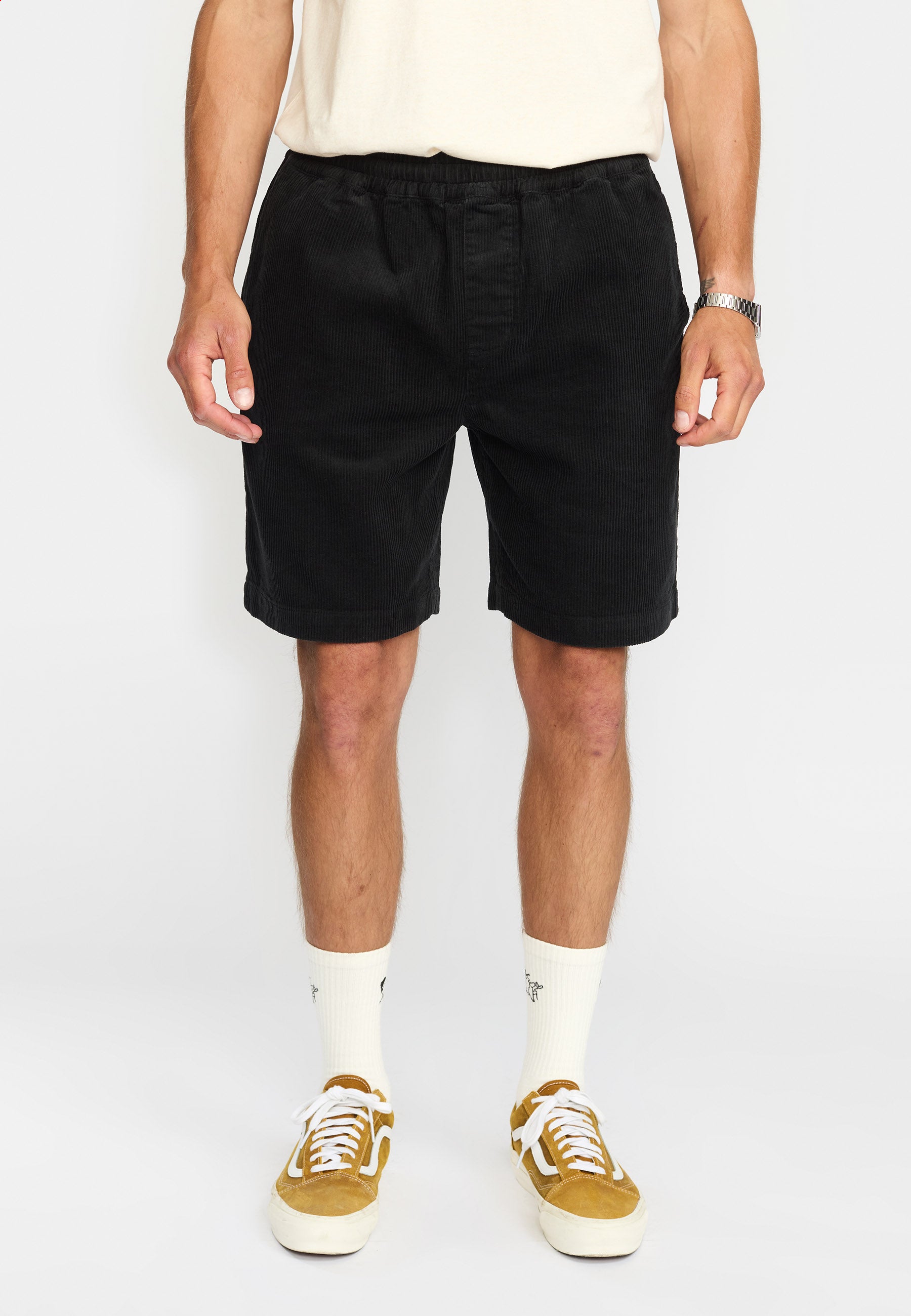 Revolution Long Casual Shorts Shorts Black