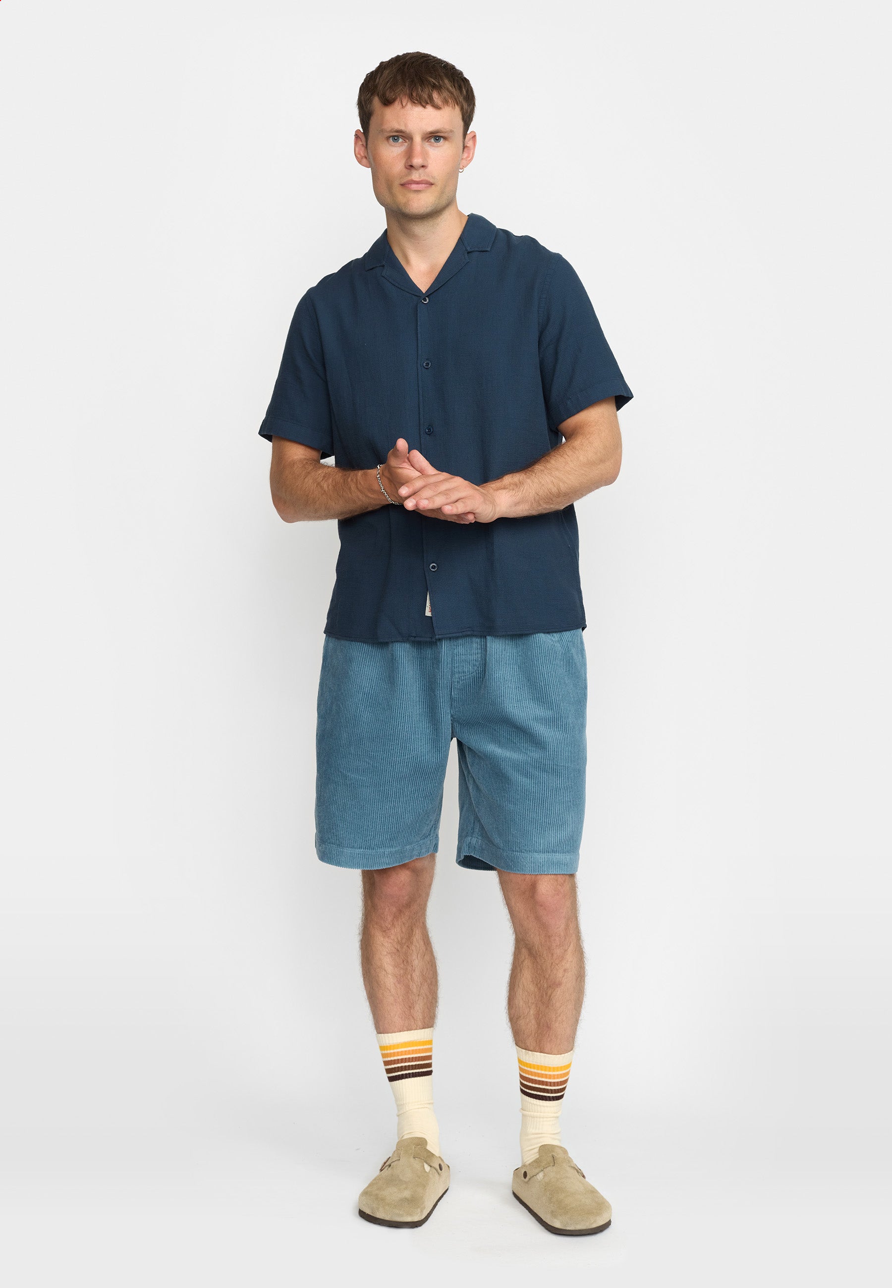 Revolution Long Casual Shorts Shorts Dustblue