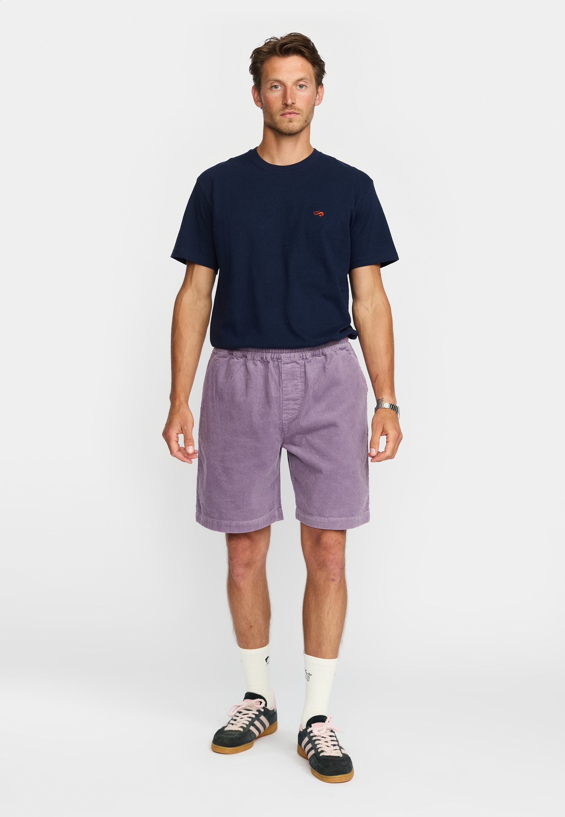 Revolution Long Casual Shorts Shorts Purple