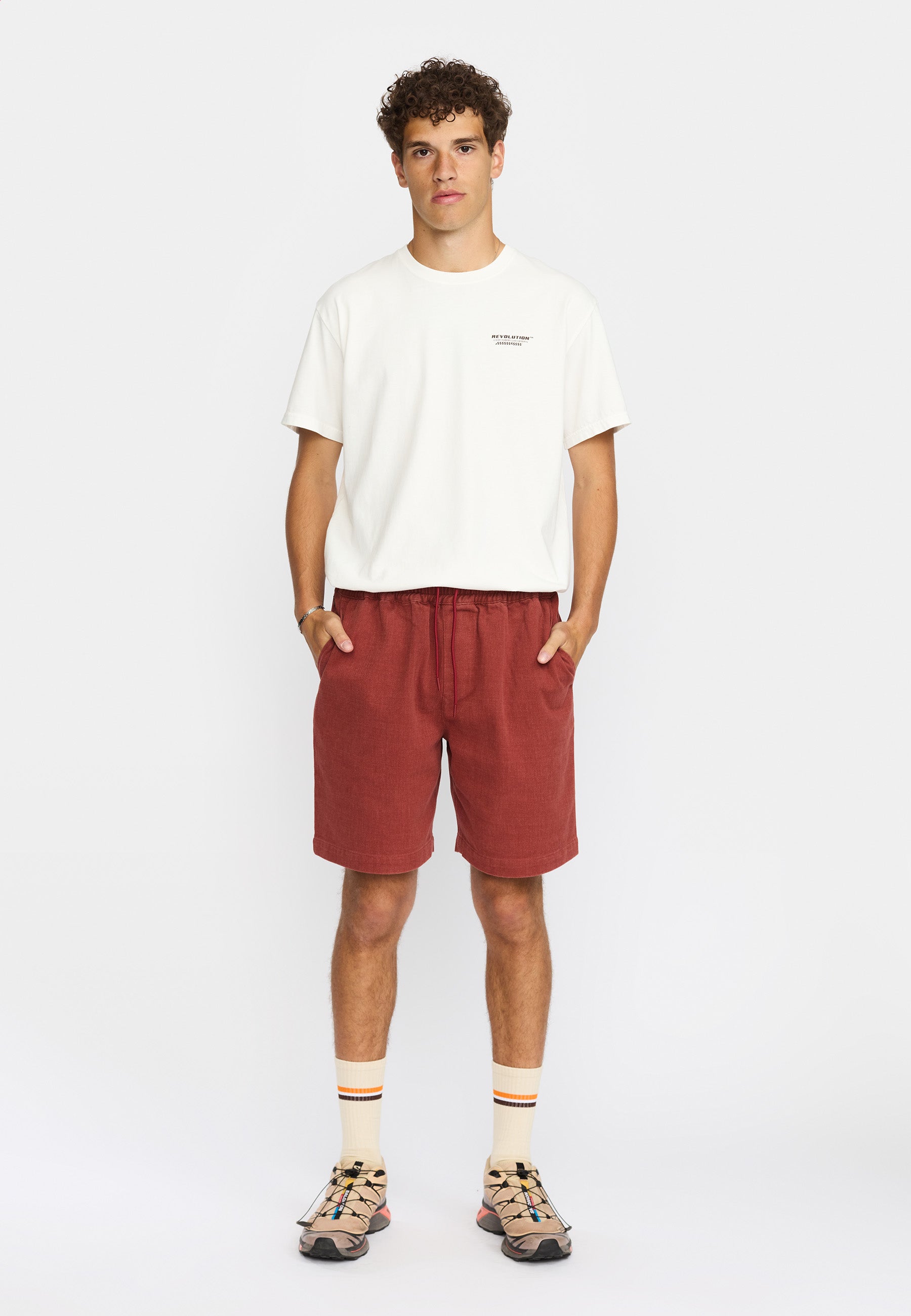 Revolution Long Casual Shorts Shorts Darkorange