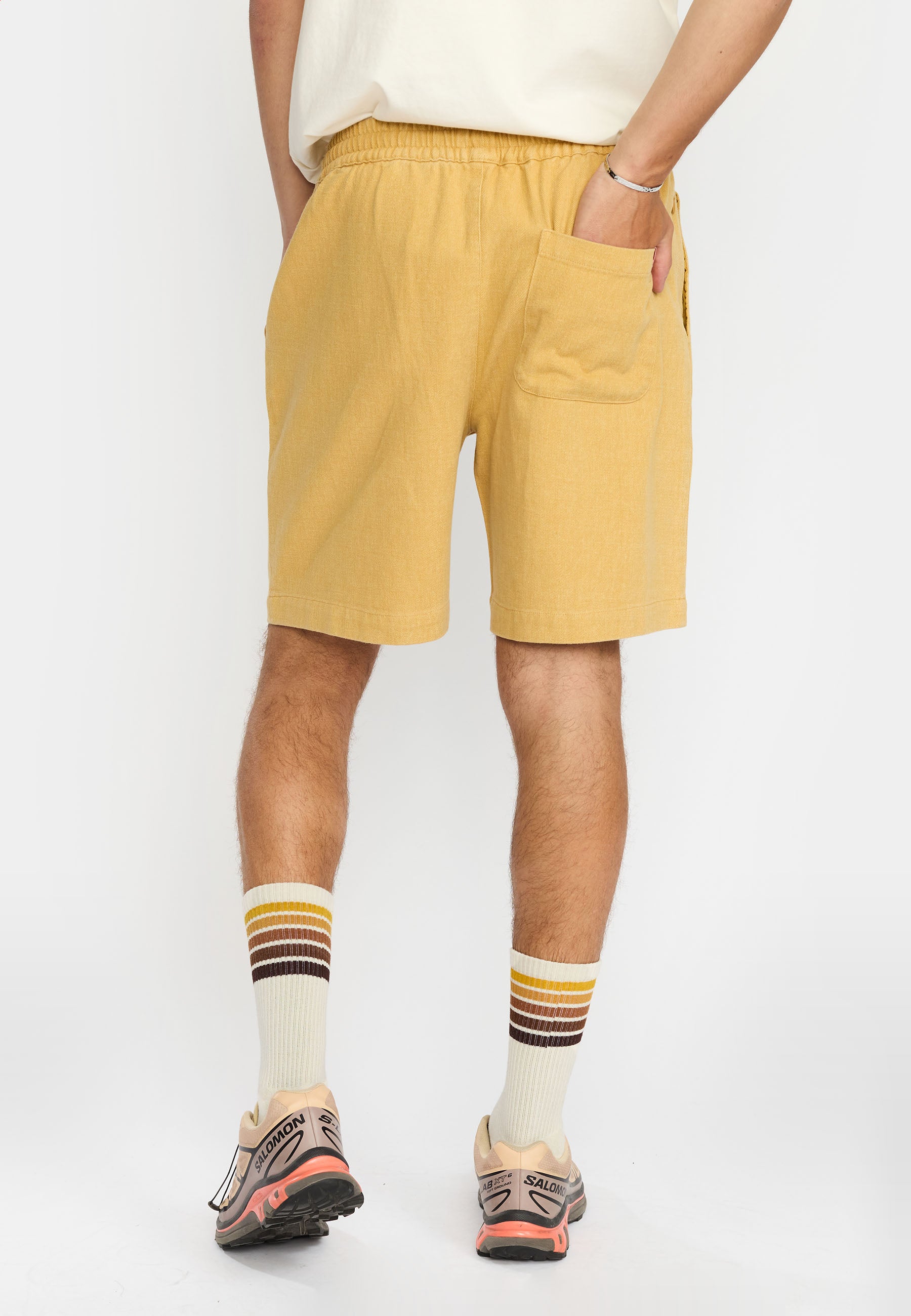 Revolution Long Casual Shorts Shorts Yellow