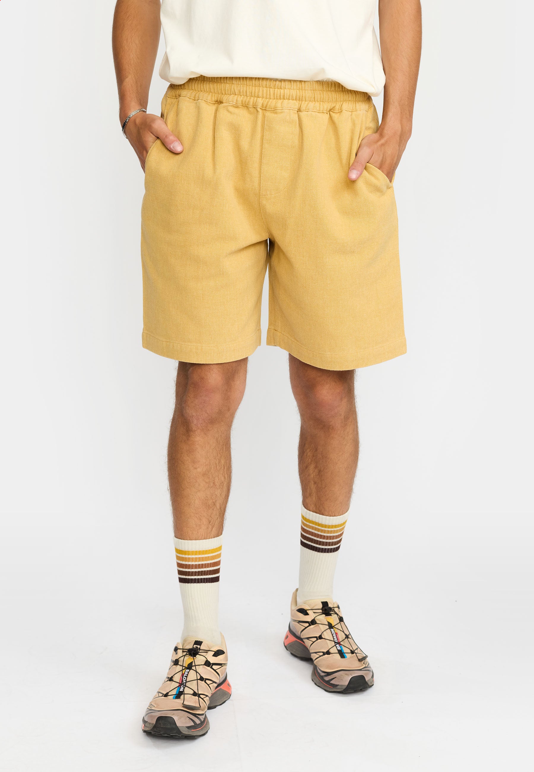 Revolution Long Casual Shorts Shorts Yellow