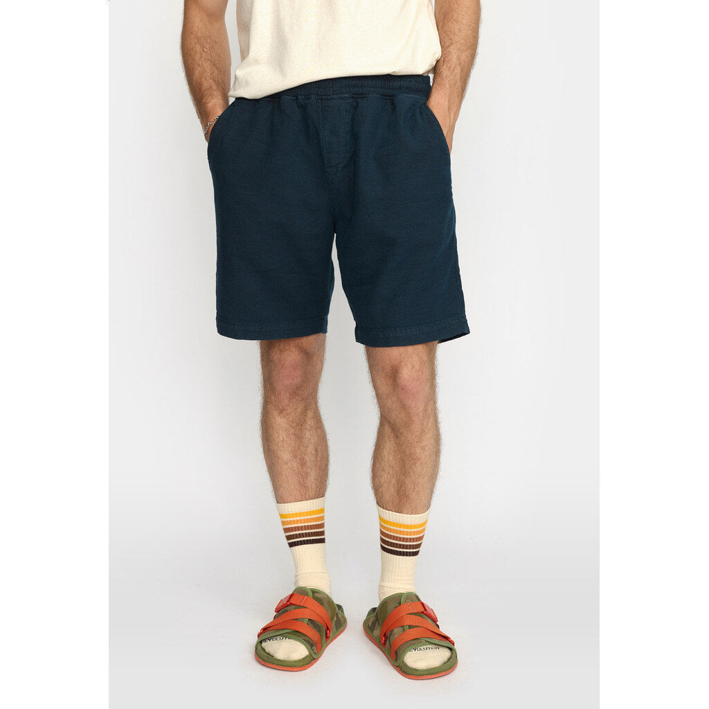 Revolution Long Casual Shorts Shorts Navy