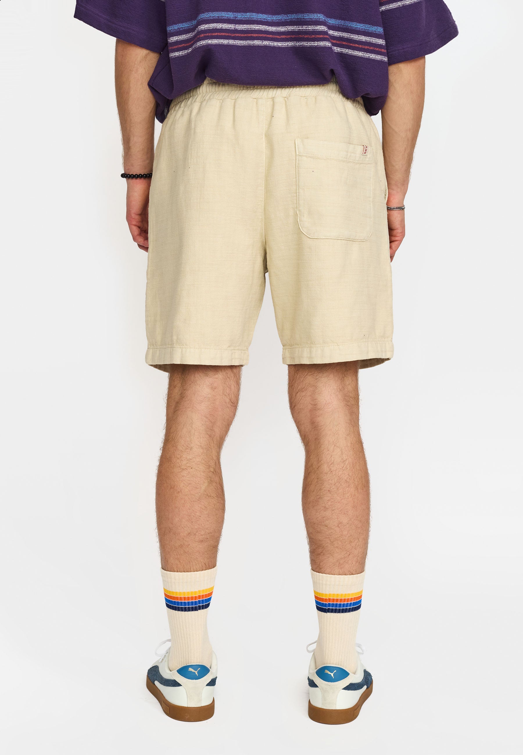 Revolution Long Casual Shorts Shorts Offwhite