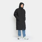 Revolution Long Puffer Jacket Winter Outerwear Black