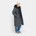 Revolution Long Puffer Jacket Winter Outerwear Darkgrey