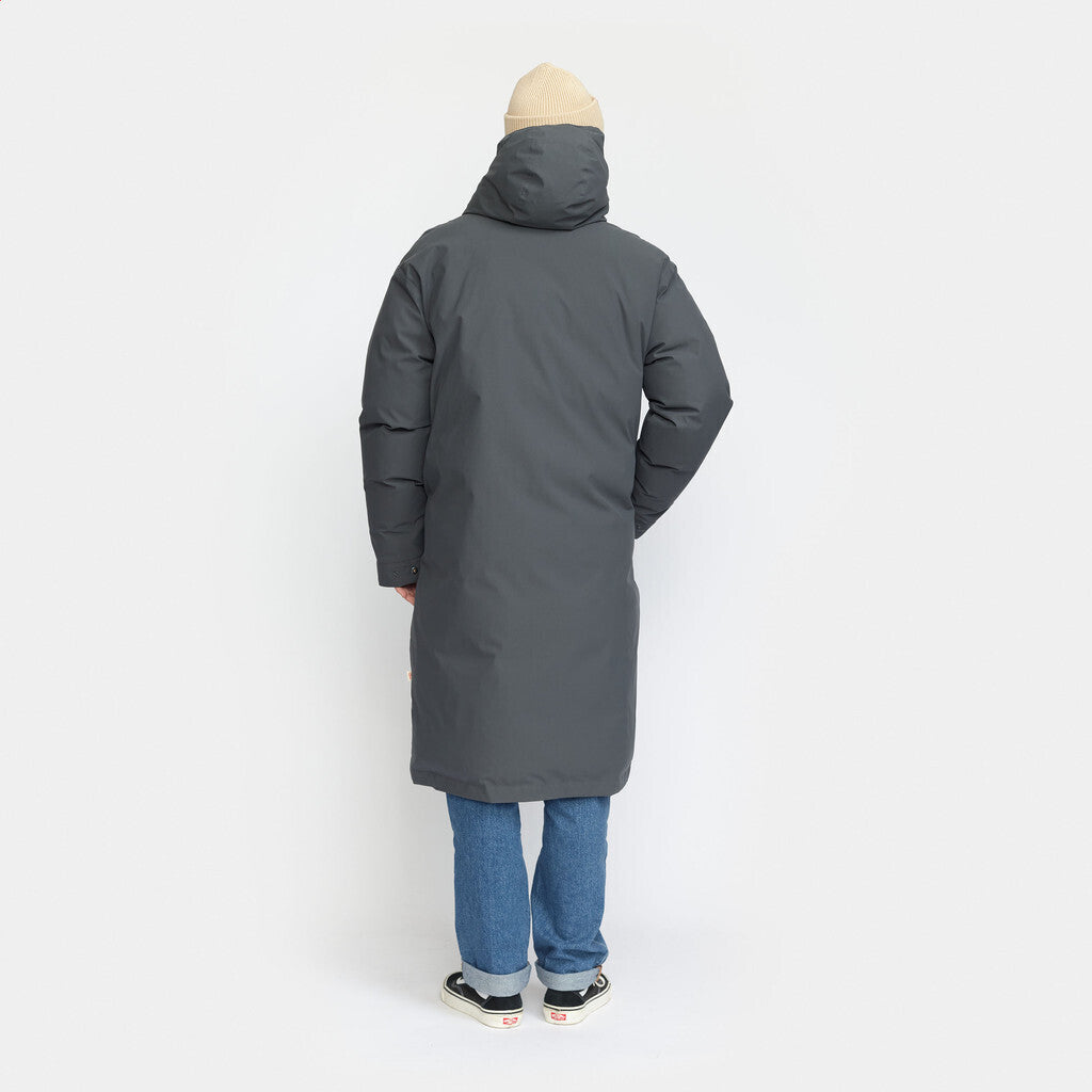 Revolution Long Puffer Jacket Winter Outerwear Darkgrey