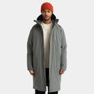 Revolution Long Puffer Jacket Winter Outerwear Grey