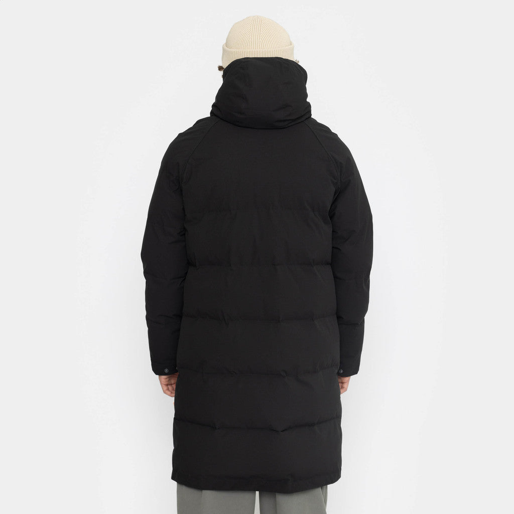 Revolution Long Puffer Jacket Winter Outerwear Black