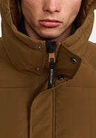 Revolution Long Puffer Jacket Winter Outerwear Brown