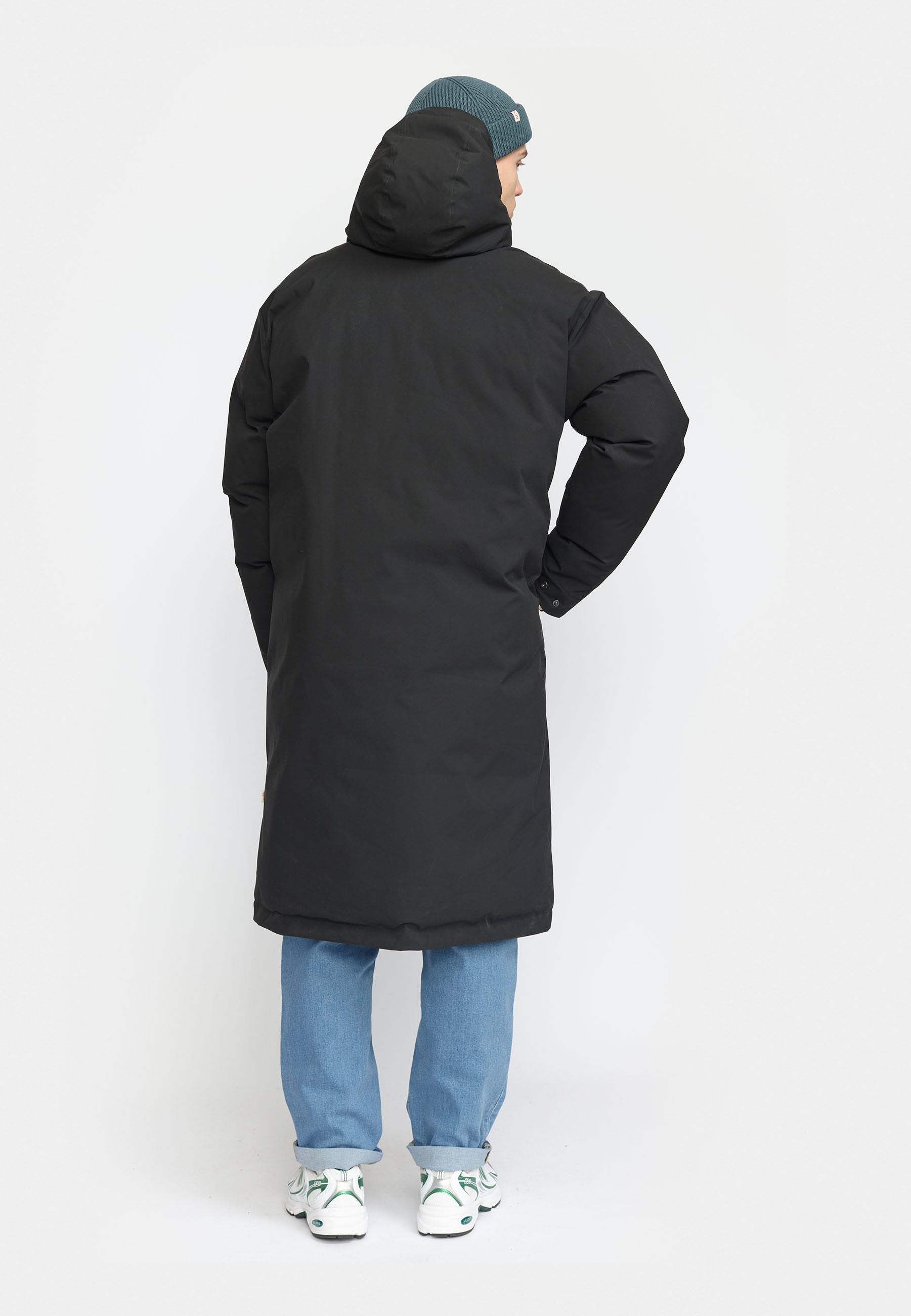 Revolution Long Puffer Jacket Winter Outerwear Black