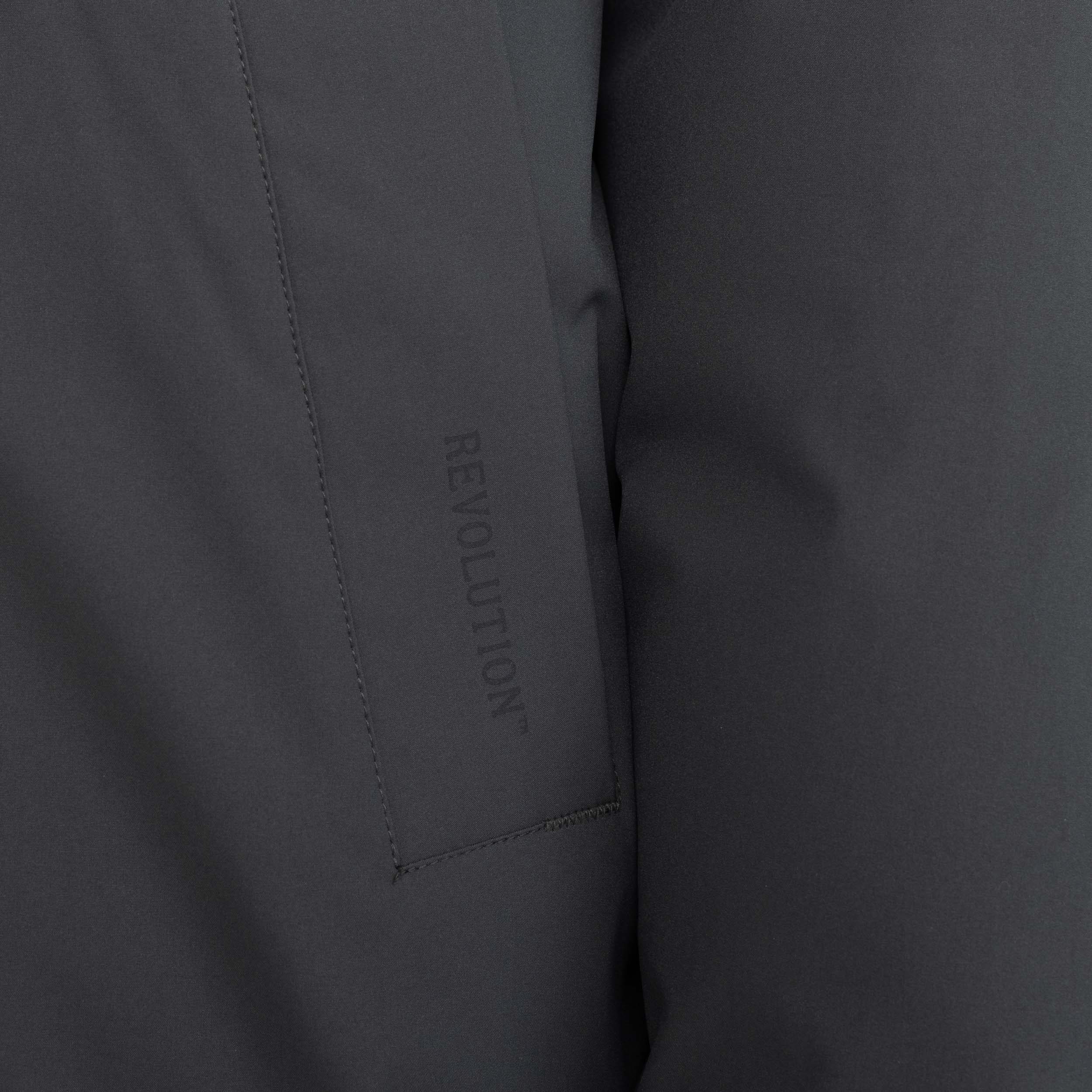 Revolution Long Puffer Jacket Winter Outerwear Darkgrey