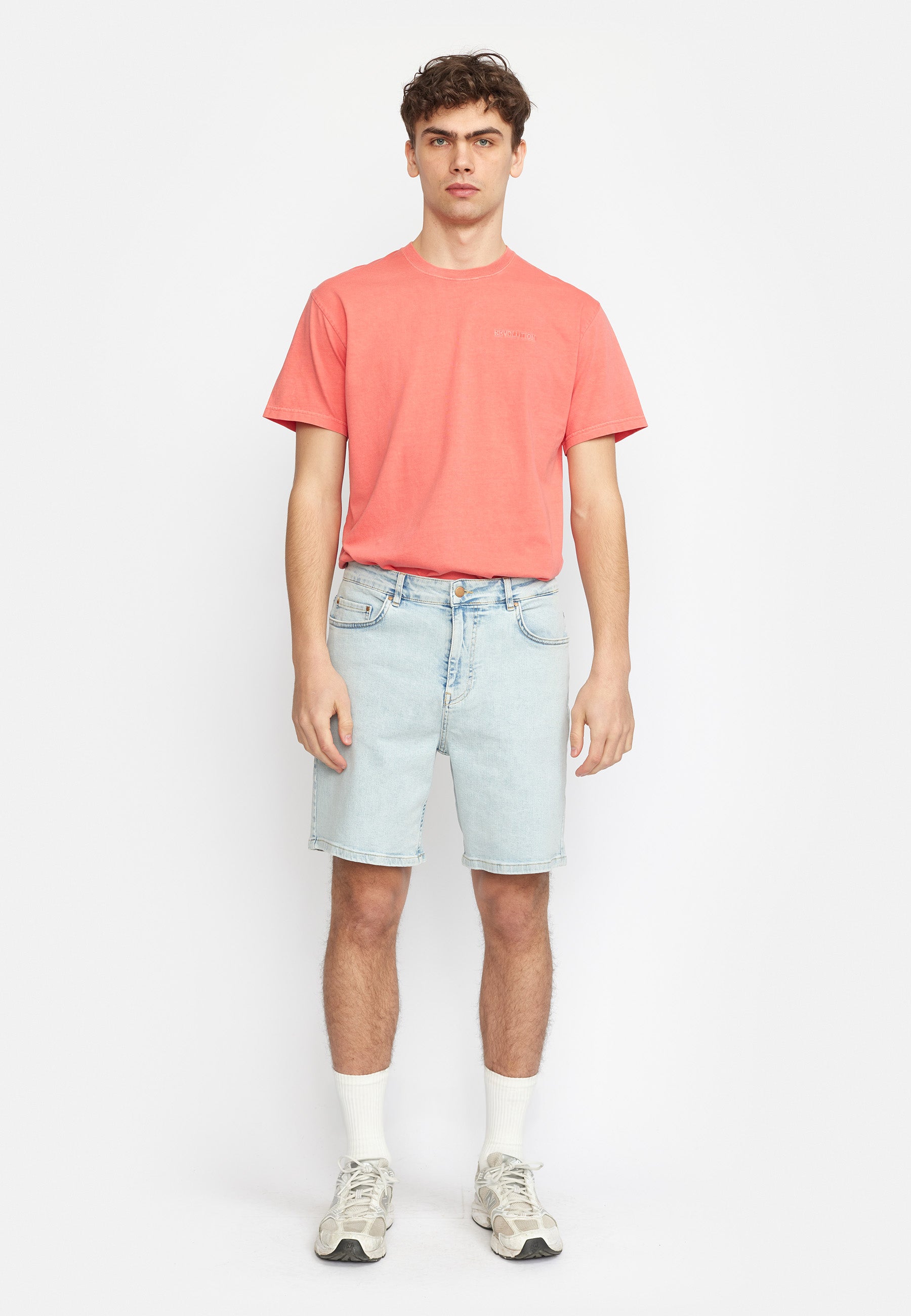 Revolution Loose-fit Denim Shorts Shorts Blue