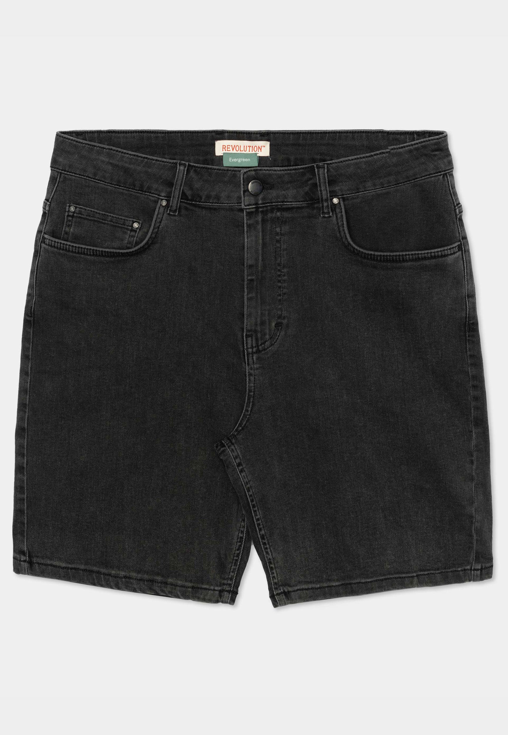 Revolution Loose-fit Denim Shorts Shorts Black