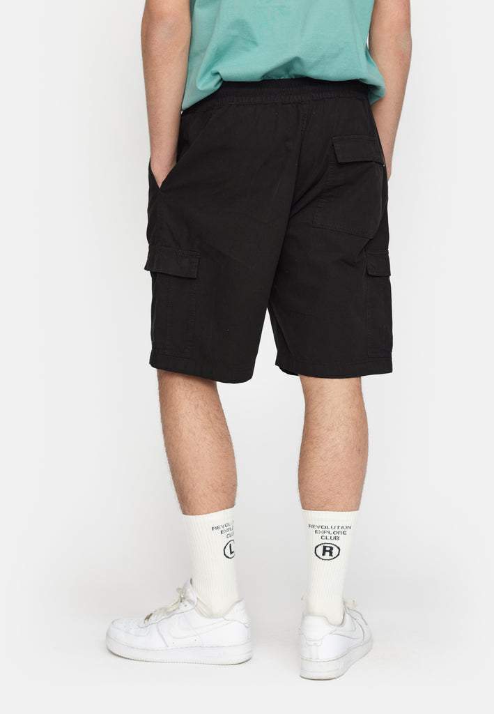 Revolution Loose Cargo Shorts Shorts Black