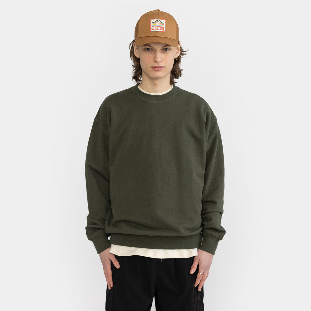 Revolution Loose Crewneck Sweatshirts Army