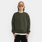 Revolution Loose Crewneck Sweatshirts Army