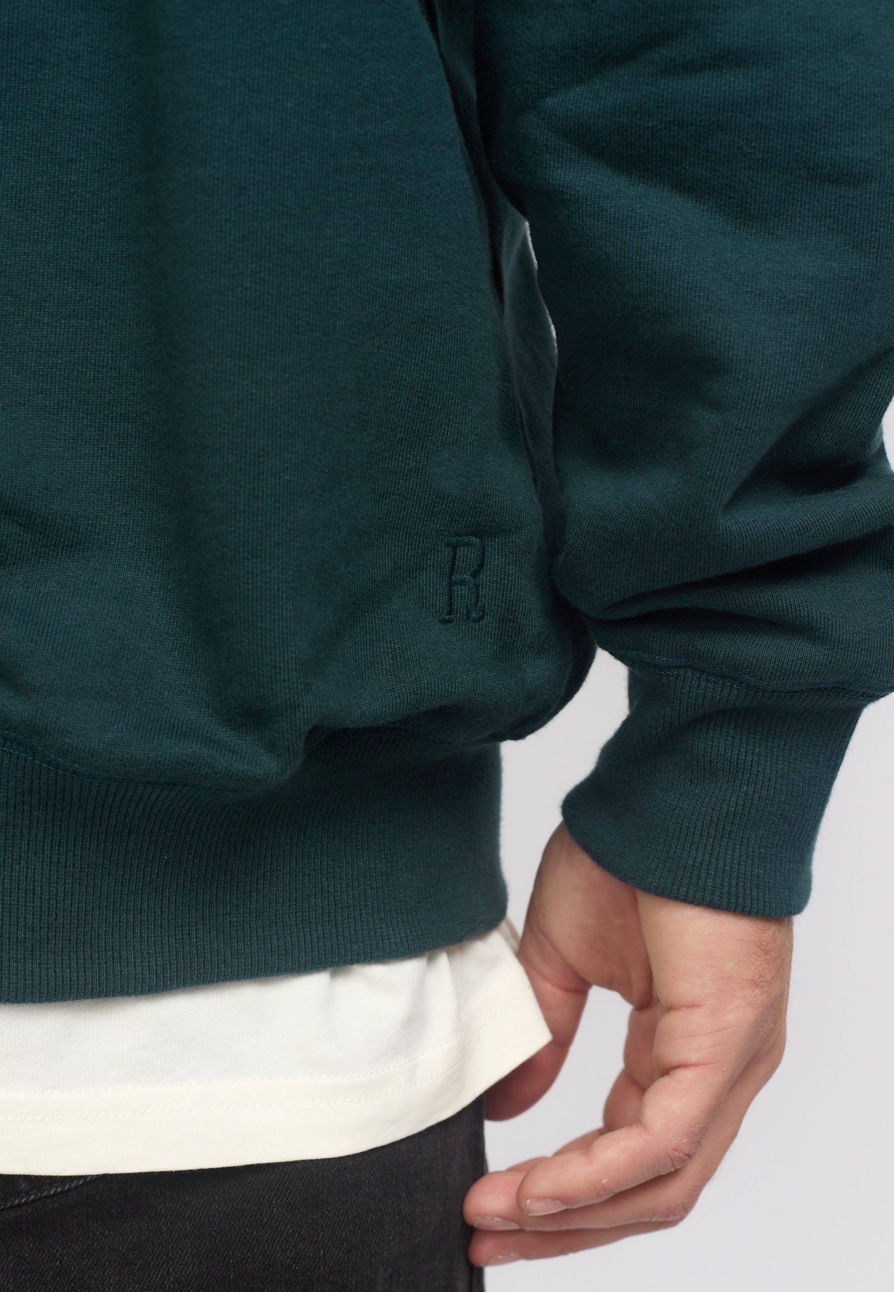 Revolution Loose Crewneck Sweatshirts Darkgreen