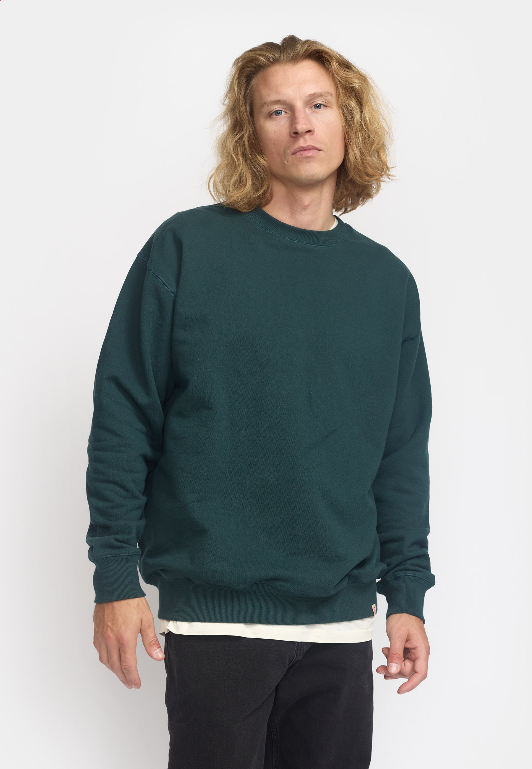 Revolution Loose Crewneck Sweatshirts Darkgreen