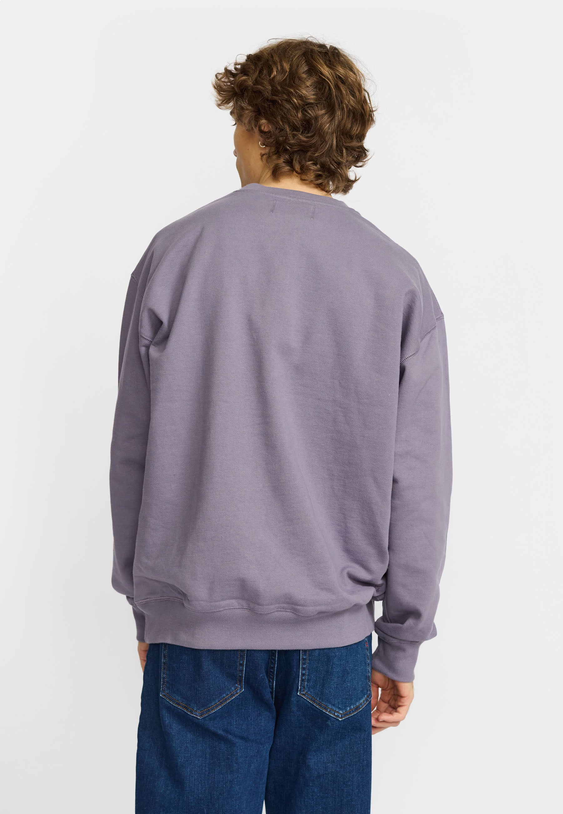 Revolution Loose Crewneck Sweatshirts Dustpurple