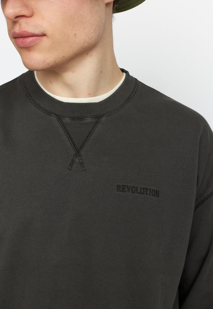 Revolution Loose Crewneck Sweatshirts Black