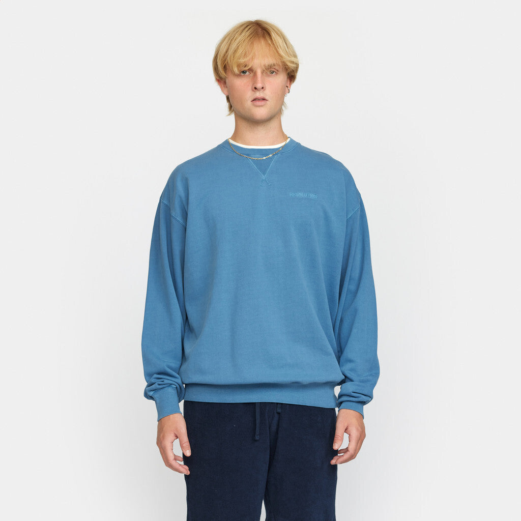 Revolution Loose Crewneck Sweatshirts Blue
