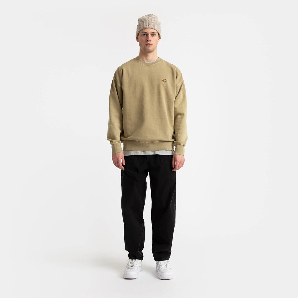 Revolution Loose Crewneck Sweatshirts Khaki